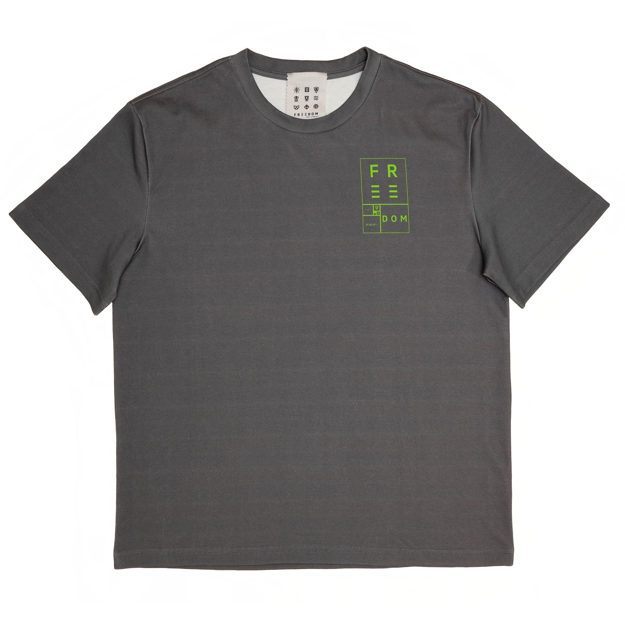 Fibonacci Tee in Black 33/Green