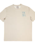 Fibonacci Tee in Sand/Blue