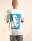 Fibonacci Tee in Sand/Blue