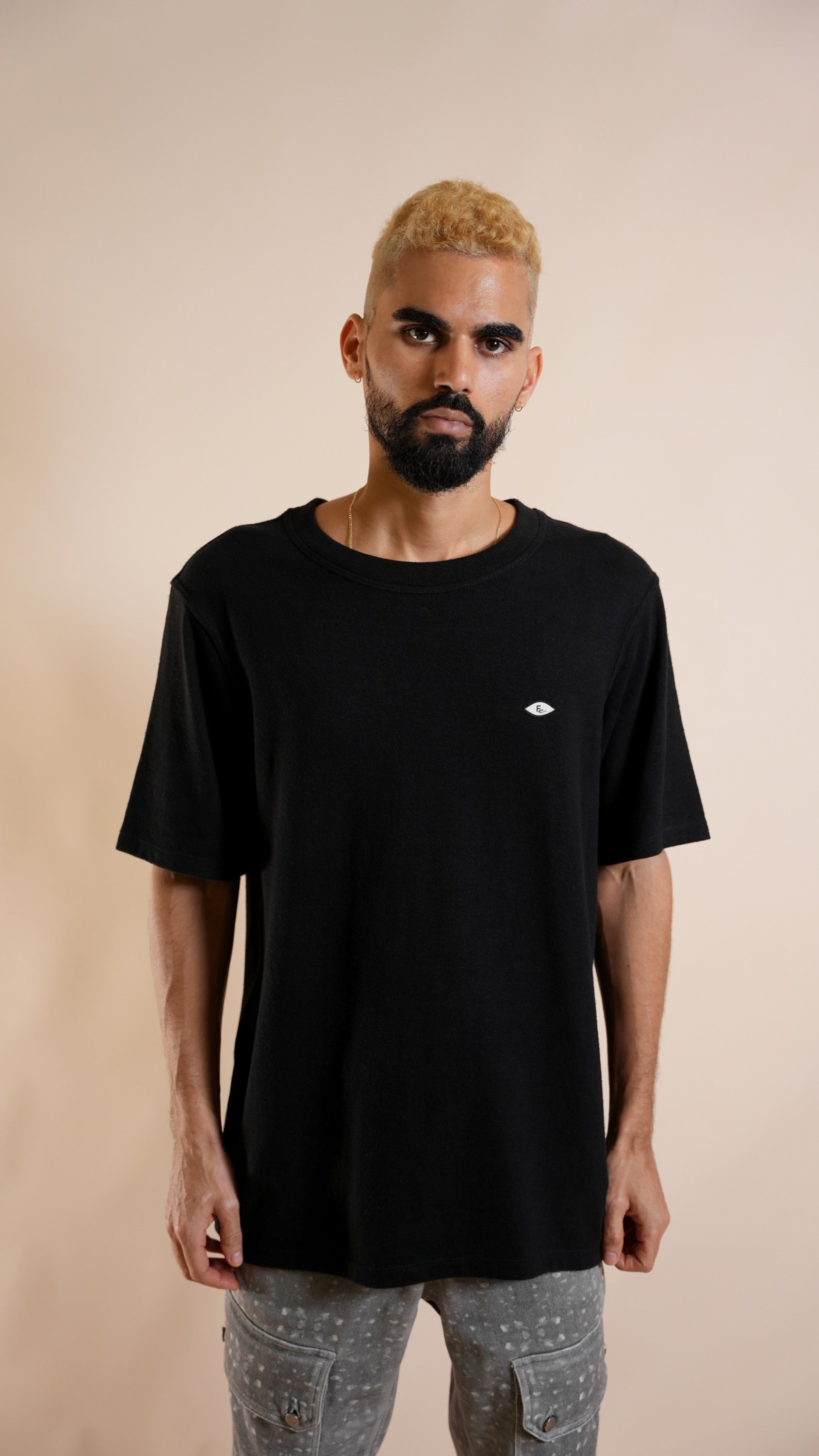 FE Hemp Tee in Black