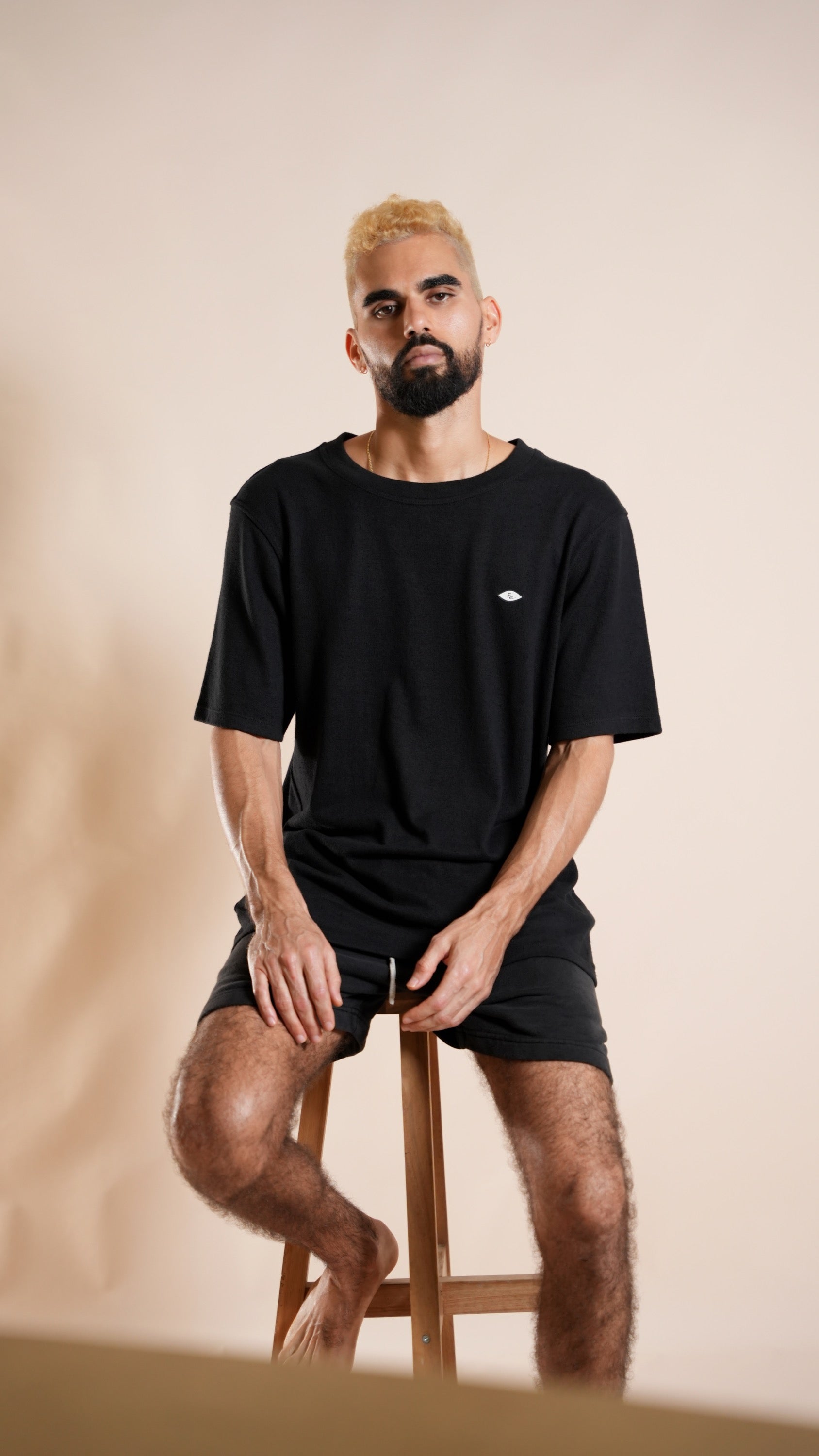 FE Hemp Tee in Black