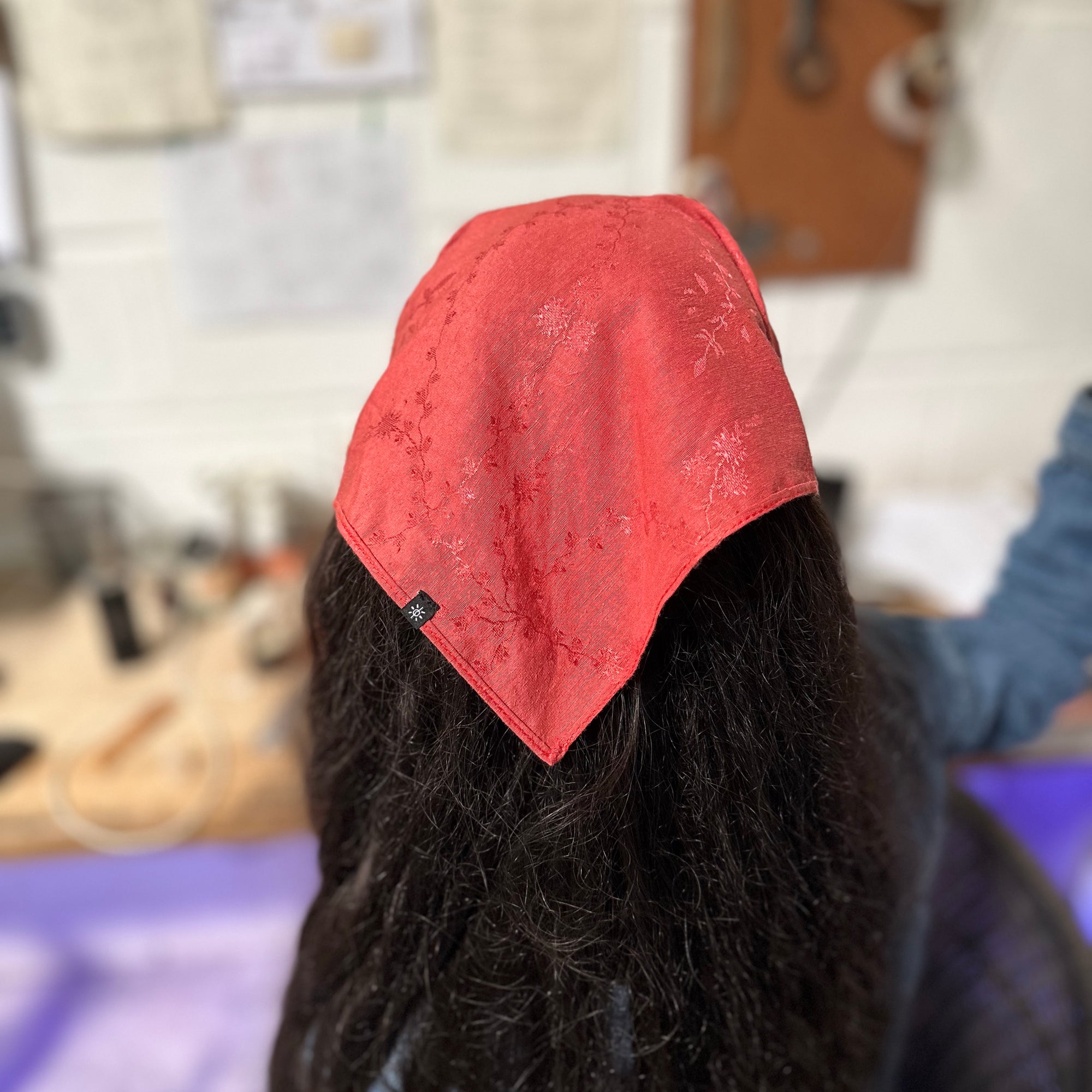 Deluxe Silk Bandana, Cynaberry