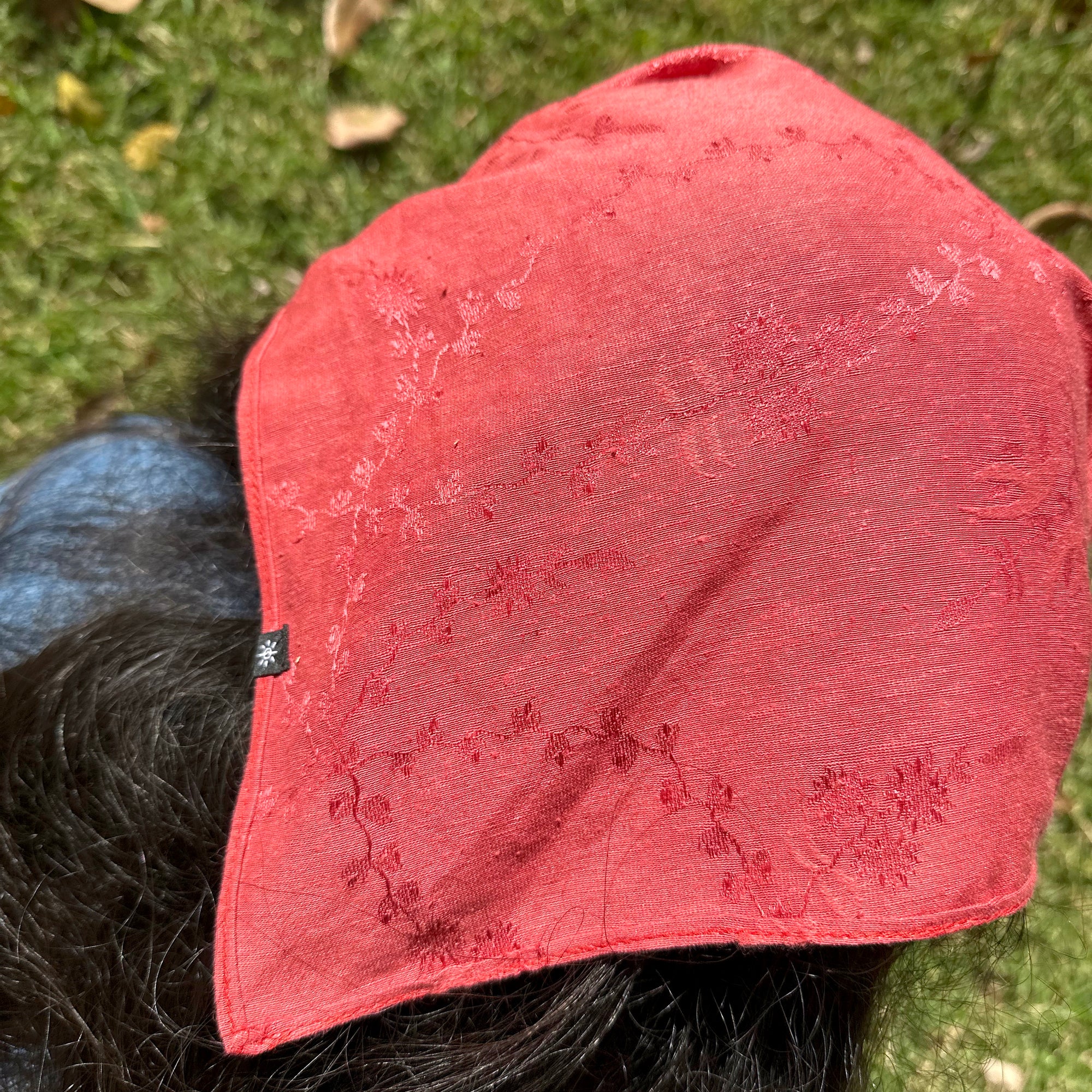 Deluxe Silk Bandana, Cinaberry