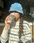 Crochet Bucket Hat in Sea