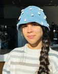 Crochet Bucket Hat in Sea