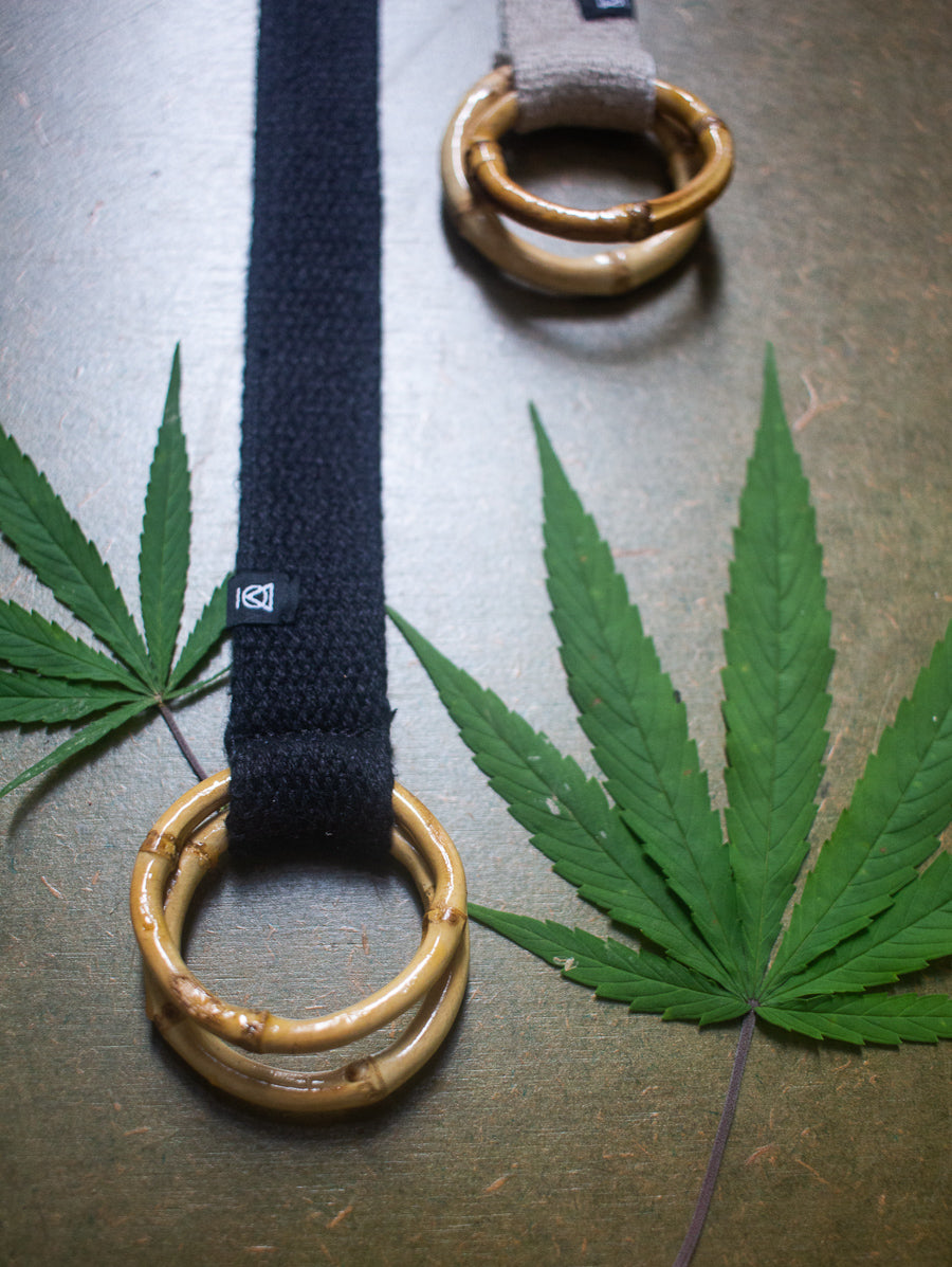 Hemp + Bamboo Wonder Belt, Charcoal